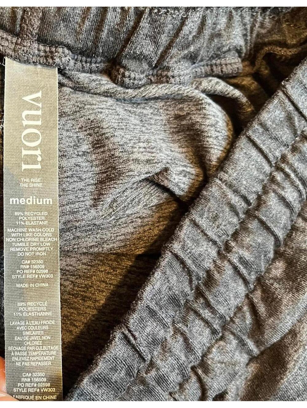 VUORI Women's Performance Jogger Size Medium Charcoal/Black Patterned Heather - Picture 4 of 5